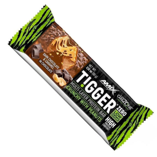 Amix Tigger Zero Bar 60g - karamel, arašídové máslo