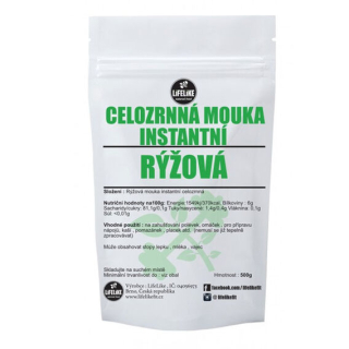 Lifelike Rýžová instantní celozrnná mouka - 500g