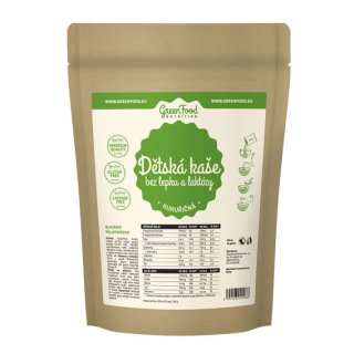GreenFood Dětská kukuřičná kaše bez lepku a laktózy - 500g