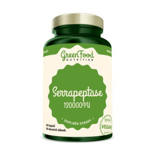 GreenFood Serrapeptase 120000IU - 60 kapslí