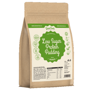 GreenFood Low Sugar Proteinový puding 400g - vanilka