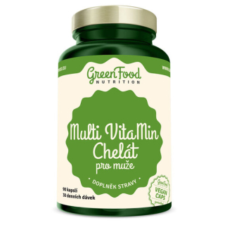 GreenFood Multi VitaMin Chelát pro muže - 90 kapslí