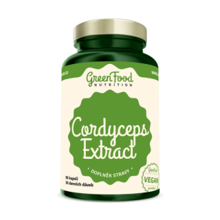 GreenFood Cordyceps extract - 90 kapslí