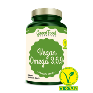 GreenFood Vegan Omega 3,6,9 - 60 kapslí