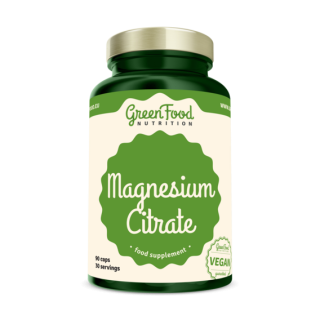 GreenFood Magnesium Citrate - 90 kapslí