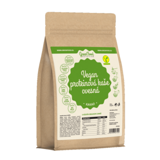 GreenFood Vegan Proteinová kaše 500g - pohanková s kakaem