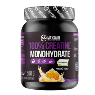 MAXXWIN 100% Creatine Creapure 500g - pomeranč
