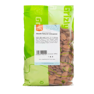 Grizly Mandle Natural neloupané - 500g