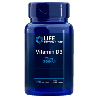 Life Extension Vitamin D3 3000IU - 120 tobolek