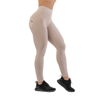 Nebbia Lifting Effect Bubble Butt legíny s vysokým pasem 587 béžové - L