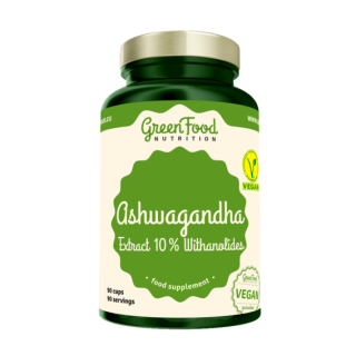 GreenFood Ashwagandha Extract 10% Withanolides - 90 kapslí