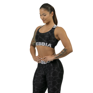 Nebbia NATURE-INSPIRED Sportovní podprsenka 552 černá - XS