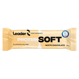 Leader Soft Protein Bar 60g - bílá čokoláda