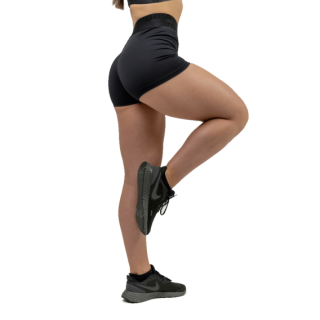 Nebbia Dámské kompresní šortky s vysokým pásem INTENSE Leg Day 832 černé - M
