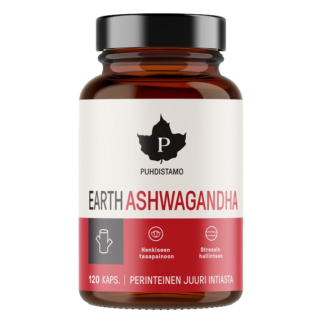 Puhdistamo Earth Ashwagandha BIO - 120 kapslí