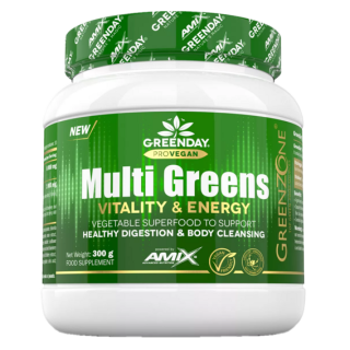 Amix ProVegan MultiGreens Vitality & Energy 300g - pomeranč