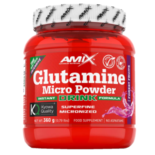 Amix Glutamine Micro Powder Drink 360g - lesní ovoce