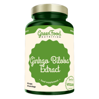 GreenFood Ginkgo biloba extrakt - 60 kapslí