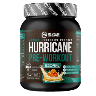 MAXXWIN Hurricane Pre-Workout No Caffeine 540g - višeň