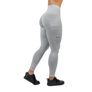 Nebbia Legíny s vysokým pasem LEG DAY GOALS 248 šedé - XS
