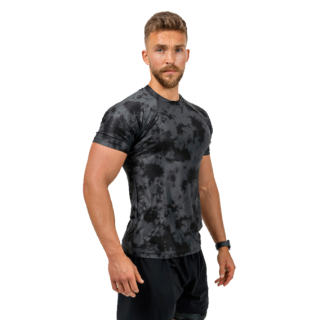 Nebbia Kompresní Camouflage Tričko FUNCTION 340 černé - XXL