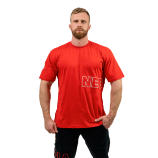 Nebbia Tričko s krátkým rukávem DEDICATION 709 červené - XXL