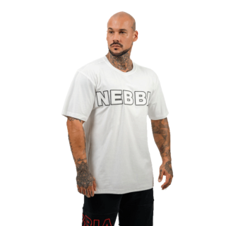 Nebbia Tričko s krátkým rukávem LEGACY 711 bílé - XXL