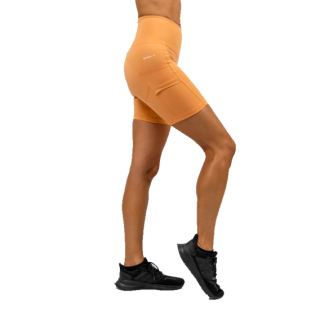 Nebbia Cyklistické šortky s vysokým pasem ELITE 467 oranžové - L