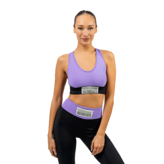 Nebbia Vyztužená sportovní podprsenka SIGNATURE 472 fialová - M