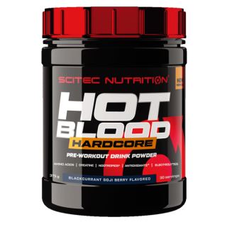 Scitec Hot Blood Hardcore 700g - červené plody