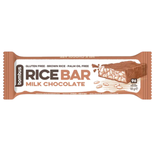 Bombus Rice bar 18g - hořká čokoláda
